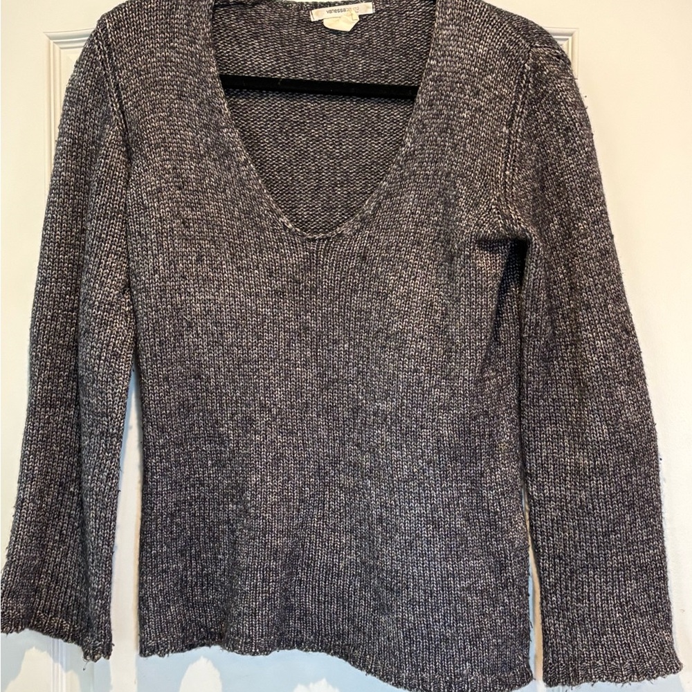 Vanessa Bruno Charcoal V-Neck Sweater